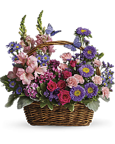 Country Basket Blooms (P212)Administrative Professional Day