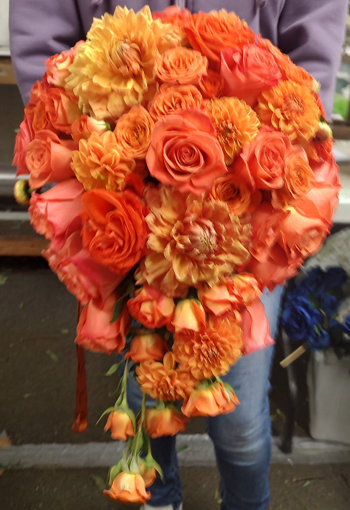 Orange Brides Bouquet