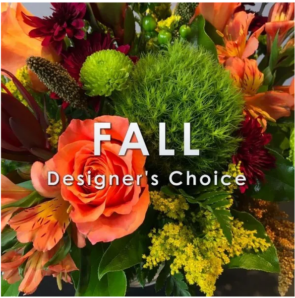 Autumn Fall Designers Choice in a vase or basket (P2406)