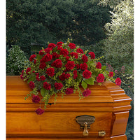 Red Carnation Casket Cover (P100)